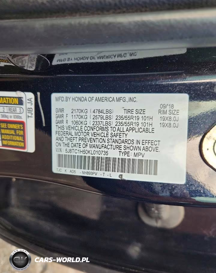 2019 Acura Rdx Technology VIN:5J8TC1H50KL010735 - 13