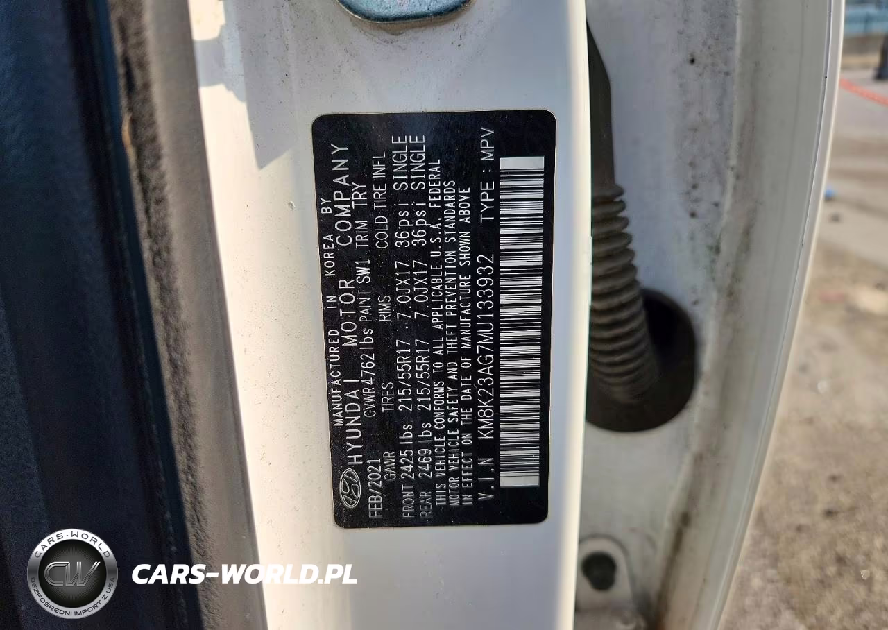 2021 Hyundai Kona Sel VIN:KM8K23AG7MU133932 - 12