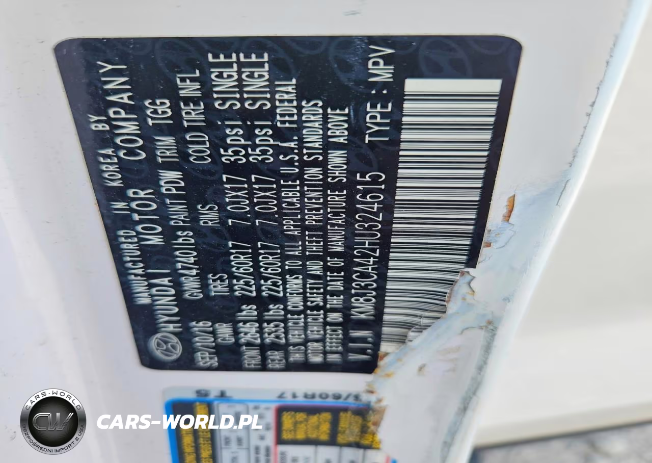 2017 Hyundai Tucson Se VIN:KM8J3CA42HU324615 - 13