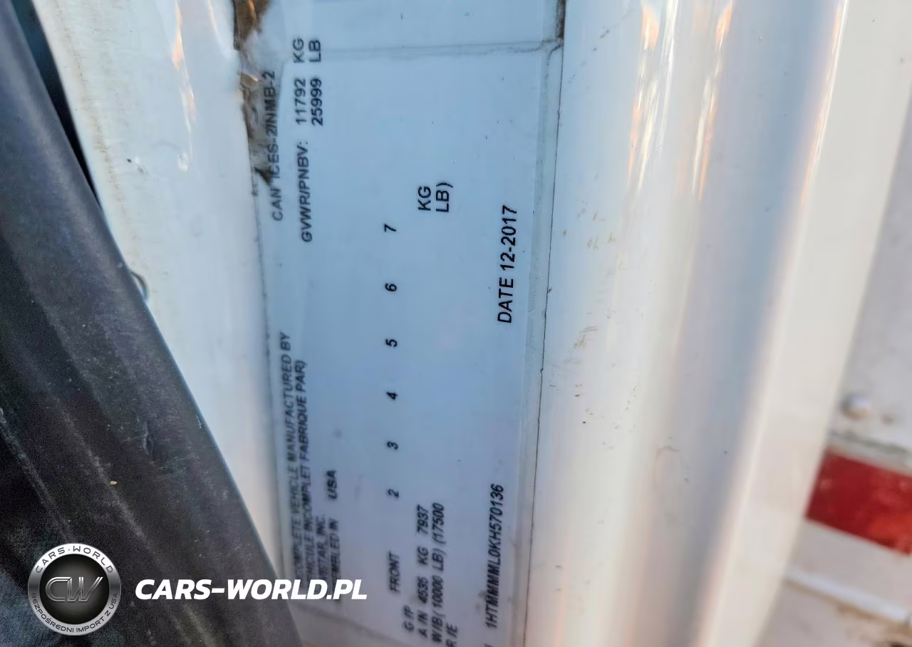 2019 International 4300 Box Truck VIN:1HTMMMML0KH570136 - 12