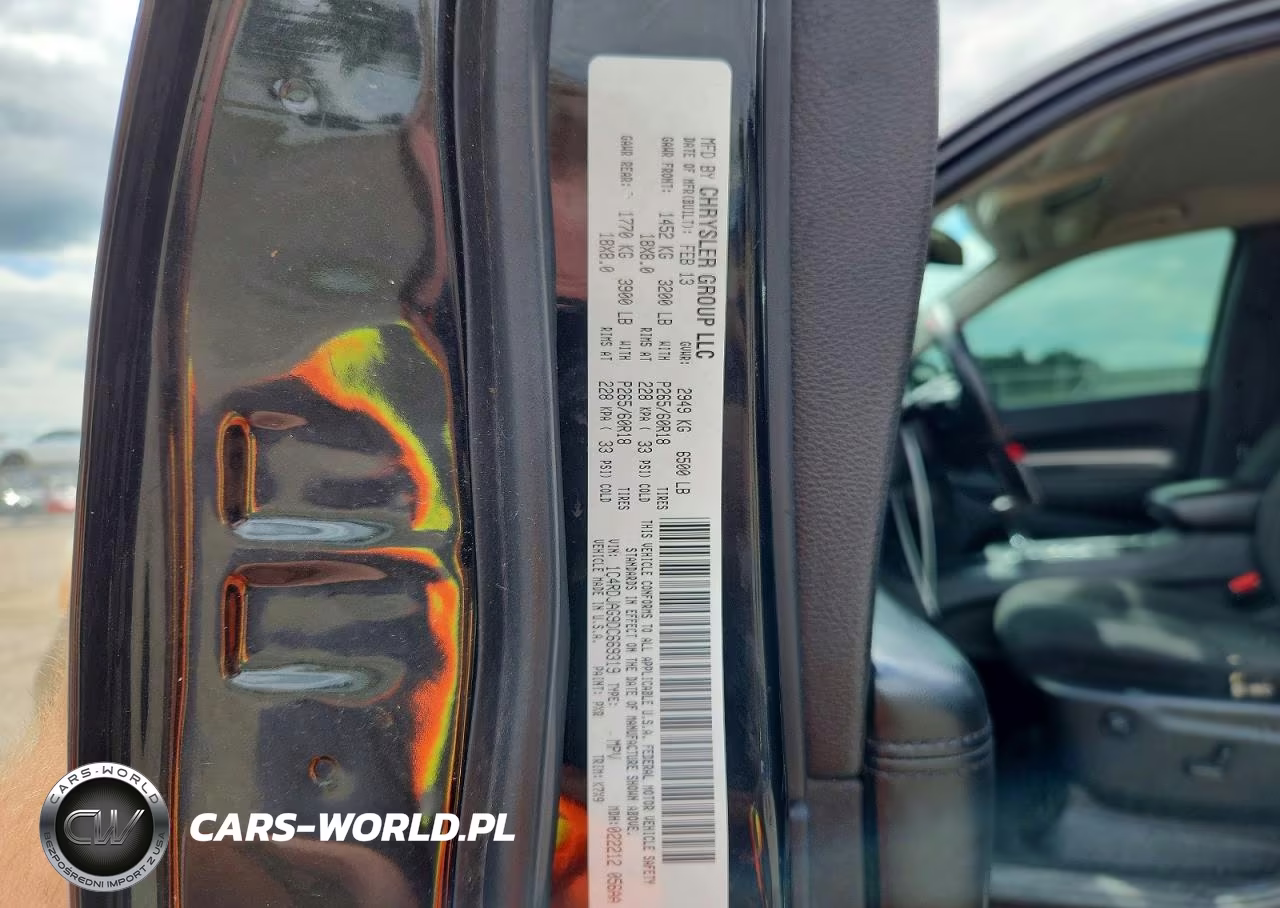 2013 Dodge Durango Sxt VIN:1C4RDJAG9DC669319 - 13