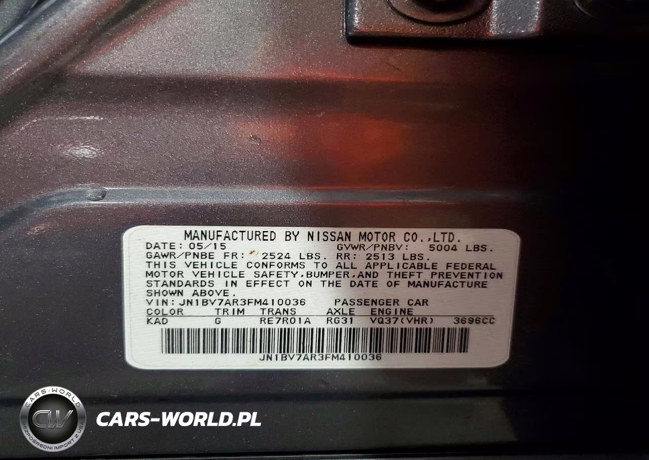 2015 Infiniti Q50 Base VIN:JN1BV7AR3FM410036 - 13