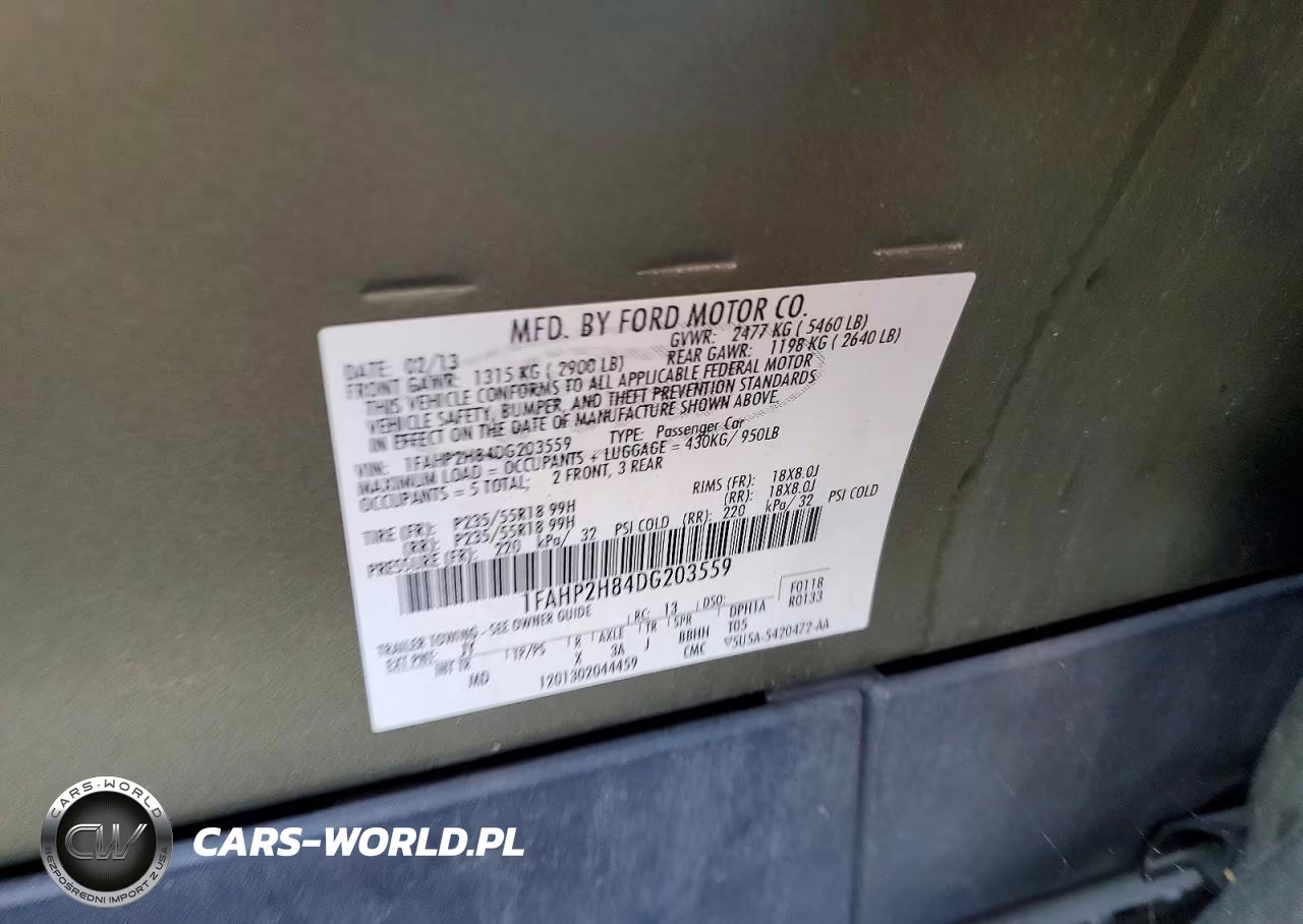 2013 Ford Taurus Sel VIN:1FAHP2H84DG203559 - 12