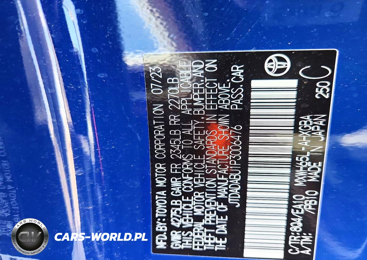 2023 Toyota Prius Xle VIN:JTDADABU1P3006476 - 12
