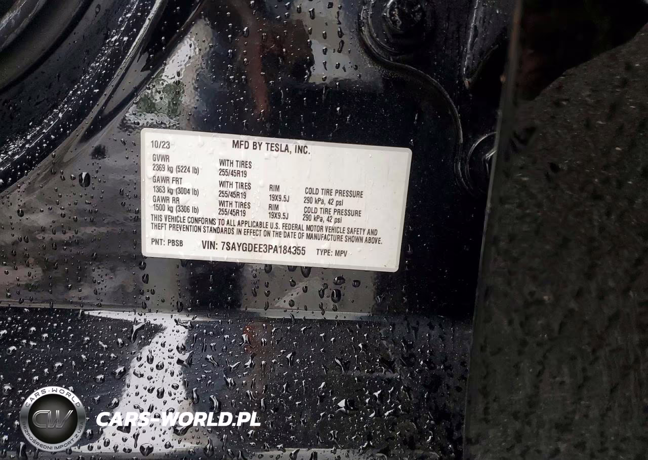 2023 Tesla Model Y VIN:7SAYGDEE3PA184355 - 14