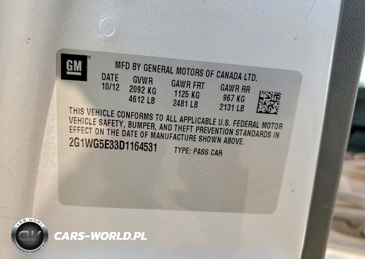 2013 Rmr 2013 Chev Impala VIN:2G1WG5E33D1164531 - 12
