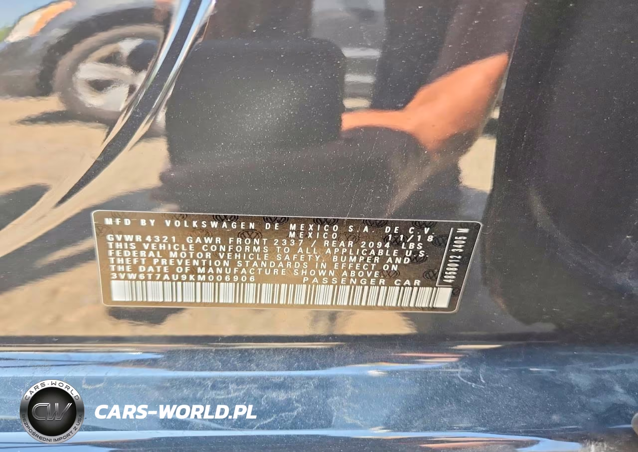 2019 Volkswagen Gti S VIN:3VW6T7AU9KM006906 - 13