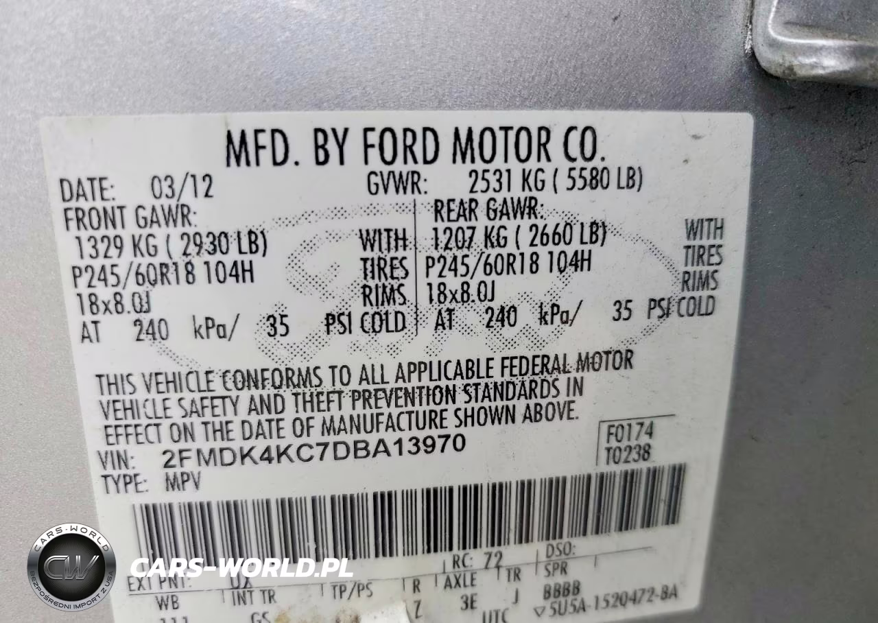 2013 Ford Edge Limited VIN:2FMDK4KC7DBA13970 - 13