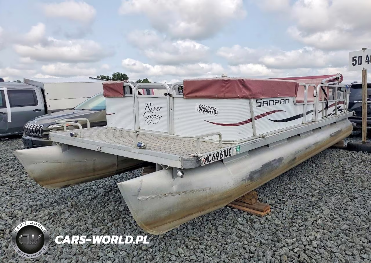 1987 Sanpan Pontoon Boat VIN:GDY1654SJ687 - 2