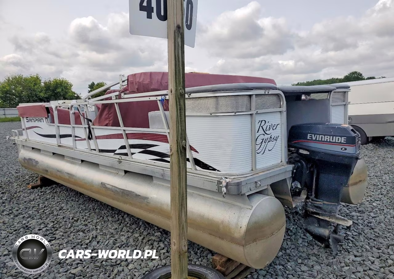 1987 Sanpan Pontoon Boat VIN:GDY1654SJ687 - 3
