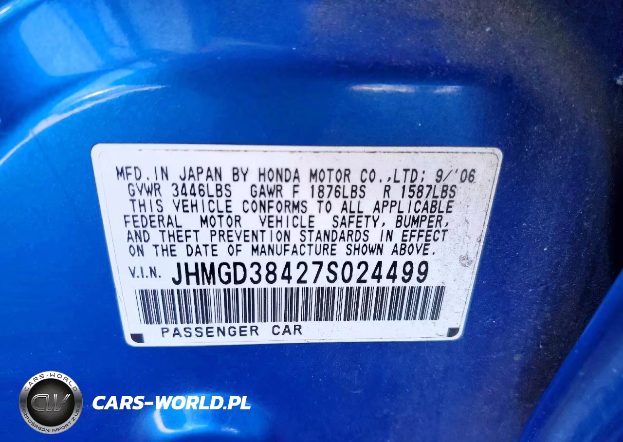 2007 Honda Fit VIN:JHMGD38427S024499 - 13