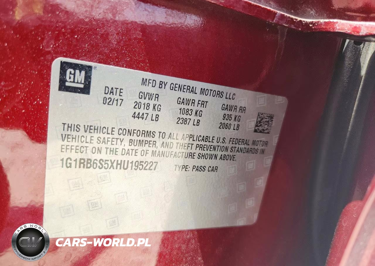 2017 Chevrolet Volt Premier VIN:1G1RB6S5XHU195227 - 12