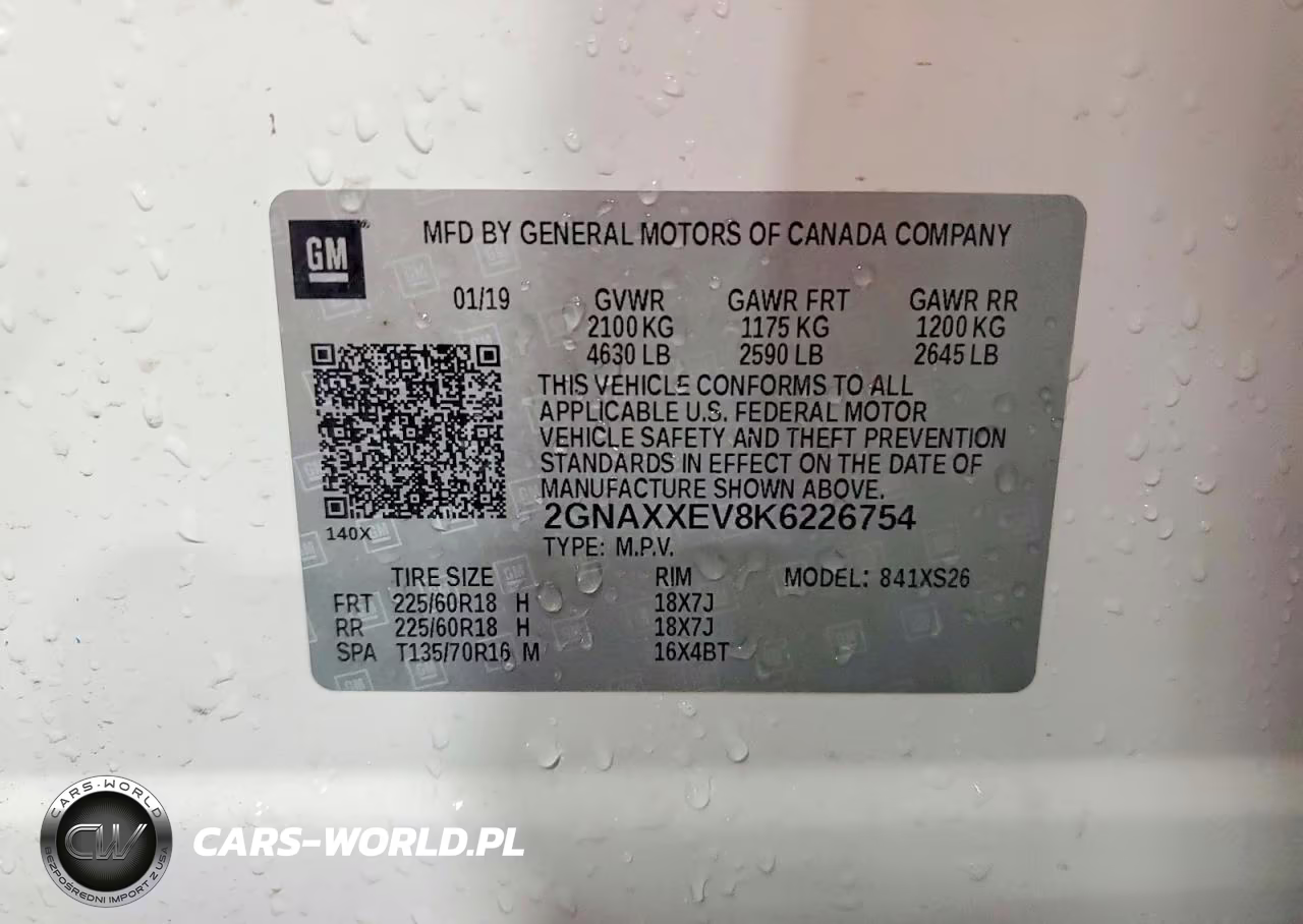 2019 Chevrolet Equinox Premier VIN:2GNAXXEV8K6226754 - 12