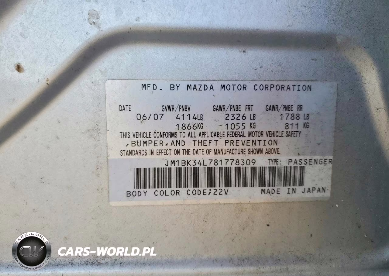 2008 Mazda Speed 3 VIN:JM1BK34L781778309 - 13