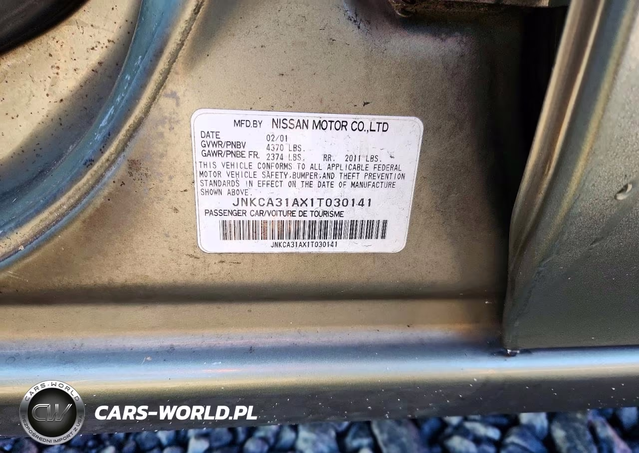 2001 Infiniti I30 Base VIN:JNKCA31AX1T030141 - 12