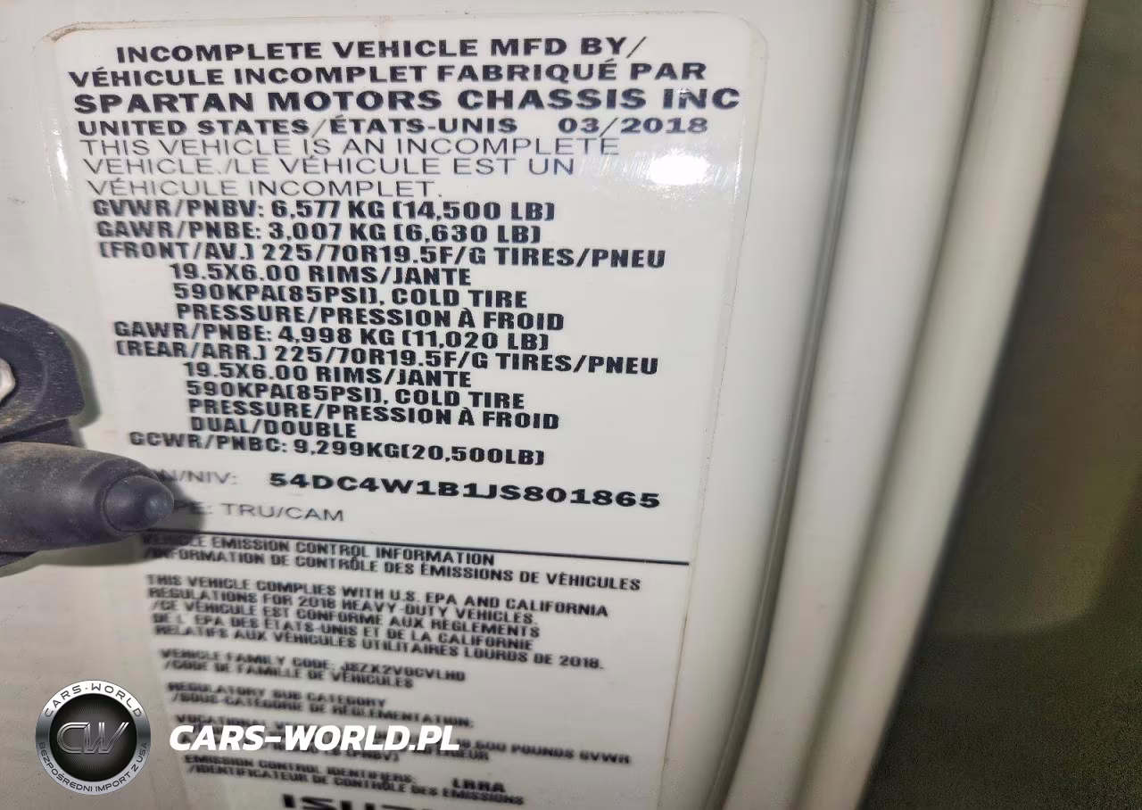 2018 Isuzu Npr Hd Box Truck VIN:54DC4W1B1JS801865 - 12