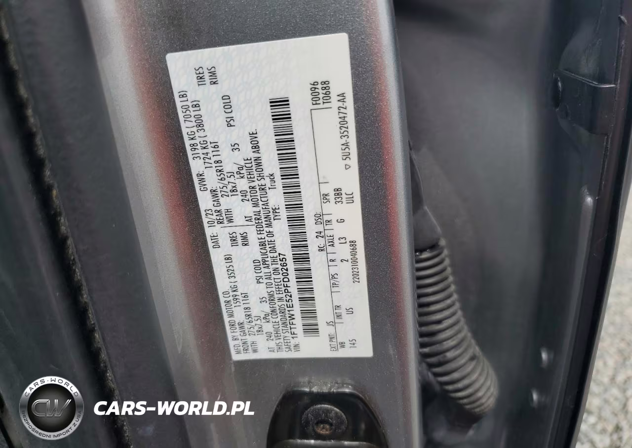2023 Ford F150 Supercrew VIN:1FTFW1E52PFD02657 - 12