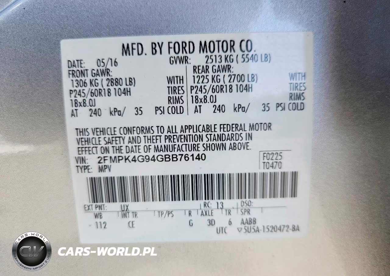 2016 Ford Edge Se VIN:2FMPK4G94GBB76140 - 13