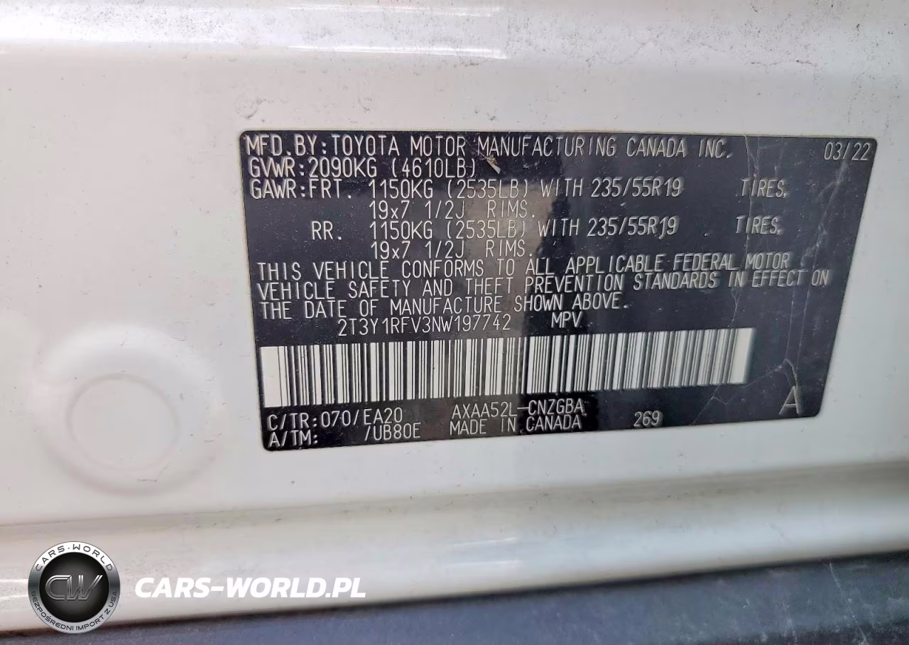 2022 Toyota Rav4 Limited VIN:2T3Y1RFV3NW197742 - 14