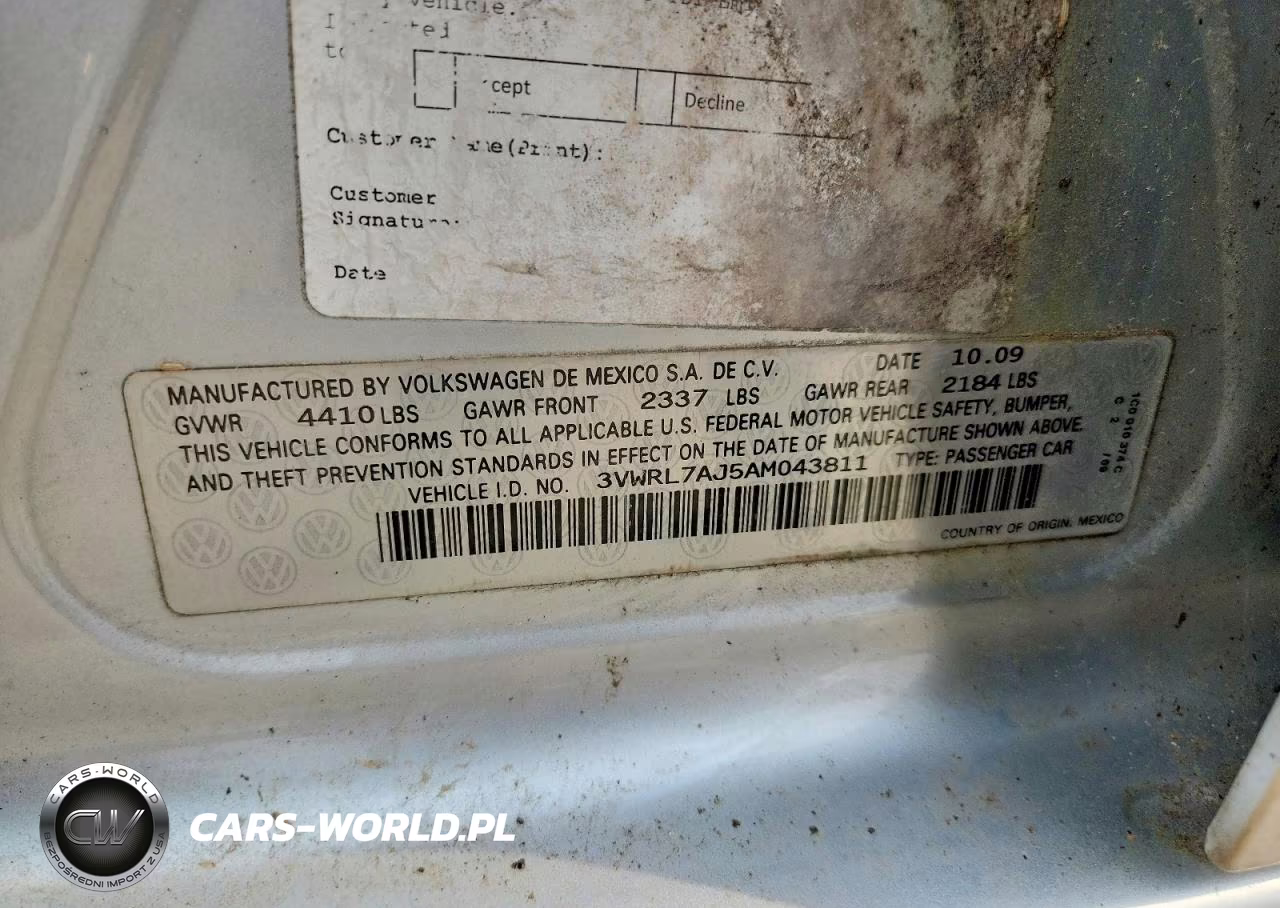 2010 Volkswagen Jetta Tdi VIN:3VWRL7AJ5AM043811 - 12