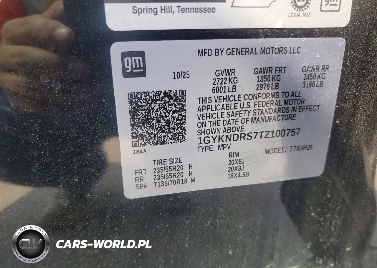 2026 Cadillac Xt5 Premium Luxury VIN:1GYKNDRS7TZ100757 - 12