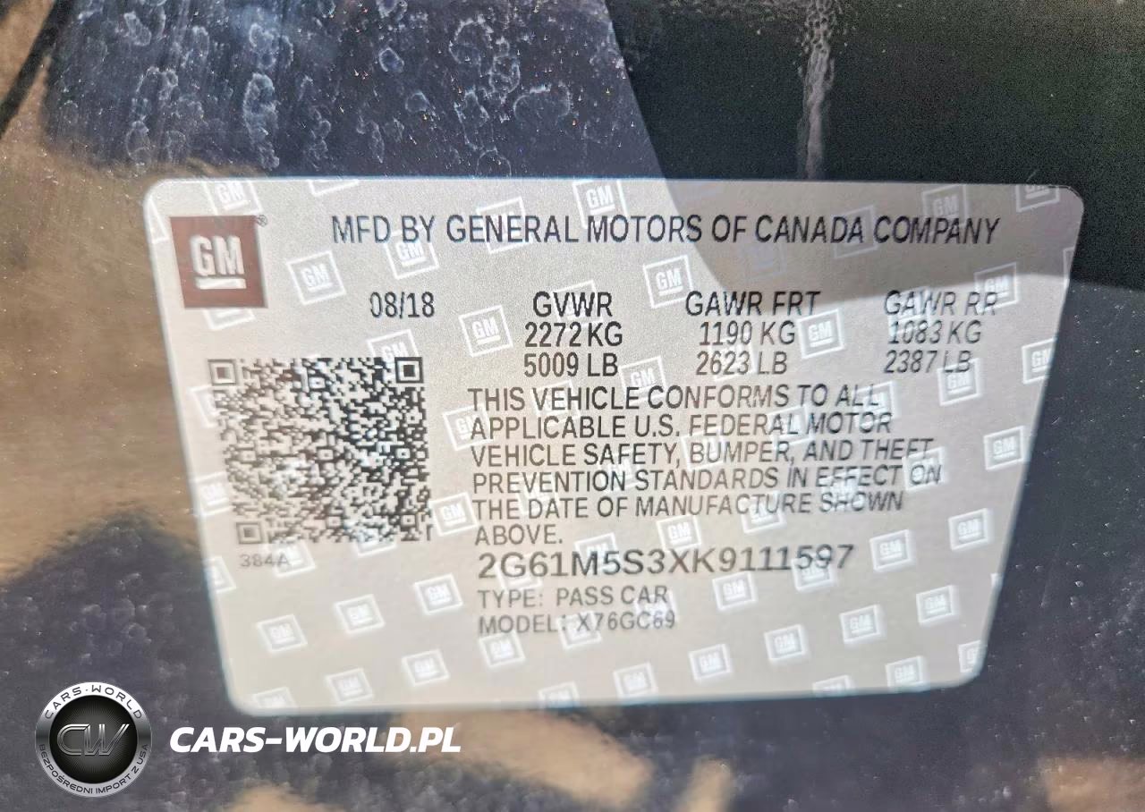 2019 Cadillac Xts Luxury VIN:2G61M5S3XK9111597 - 13