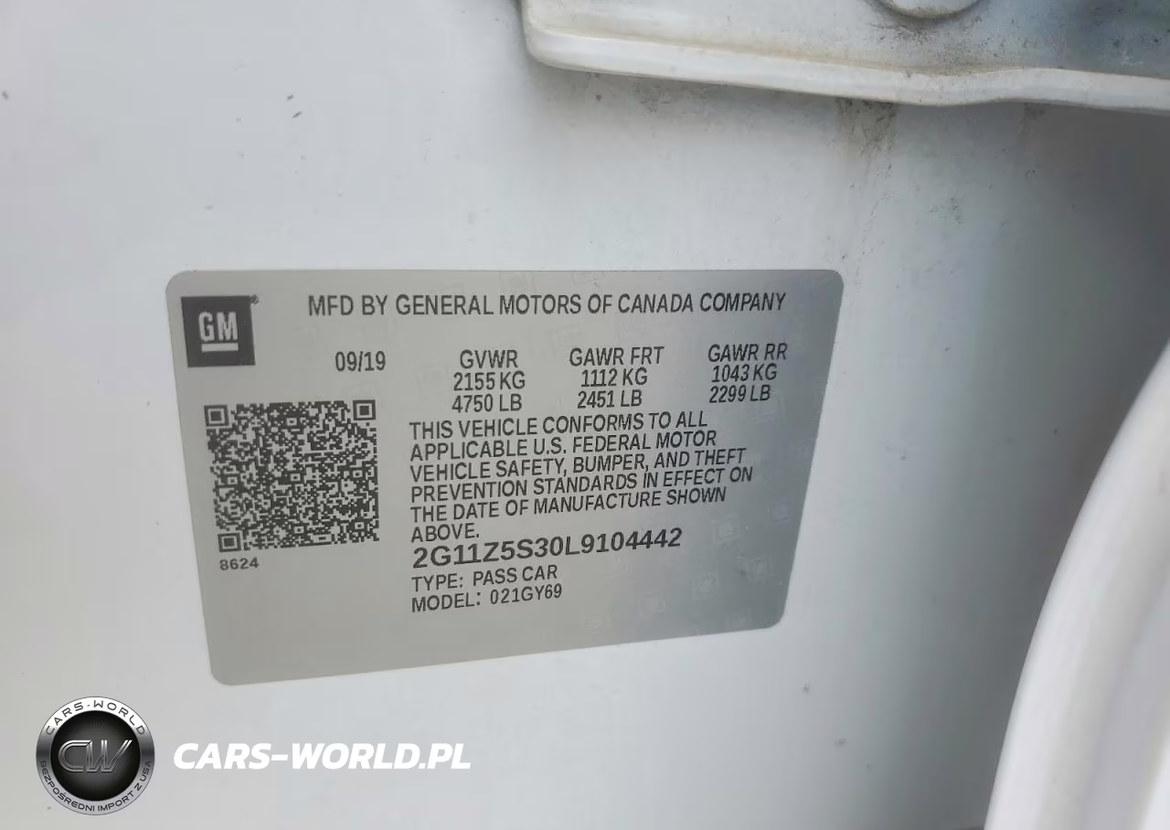 2020 Chevrolet Impala Lt VIN:2G11Z5S30L9104442 - 12
