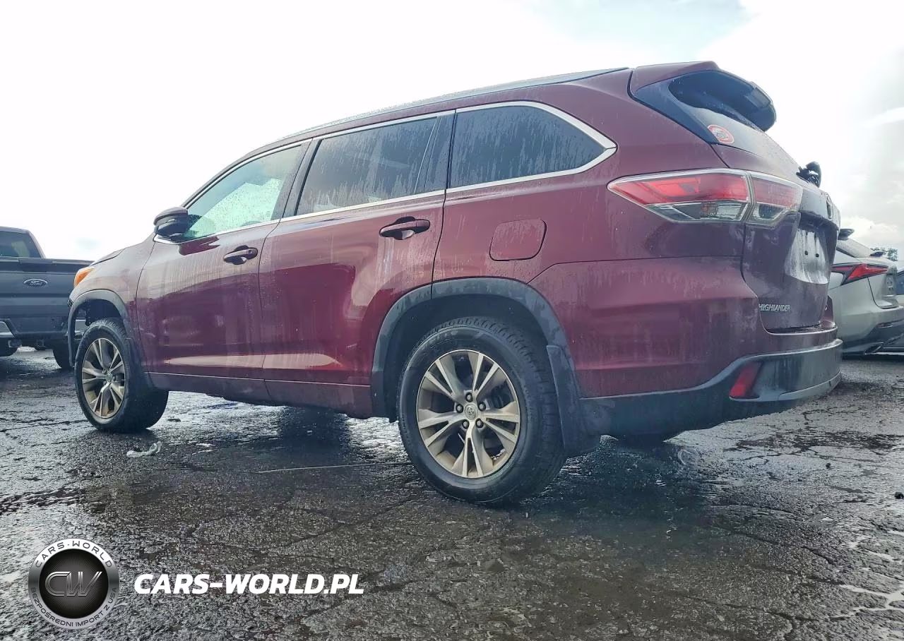 2014 Toyota Highlander Xle VIN:5TDJKRFH1ES023811 - 2