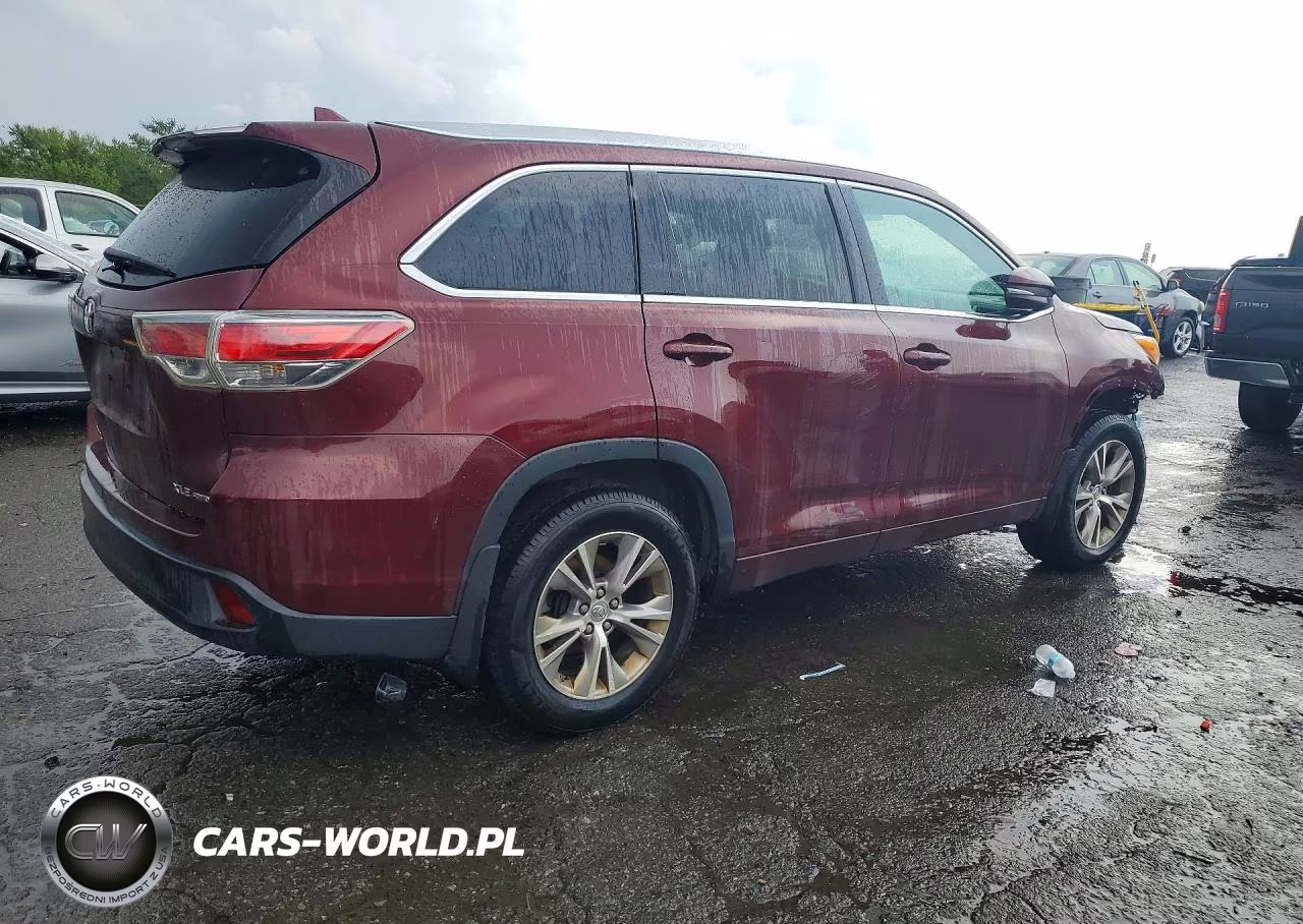 2014 Toyota Highlander Xle VIN:5TDJKRFH1ES023811 - 3