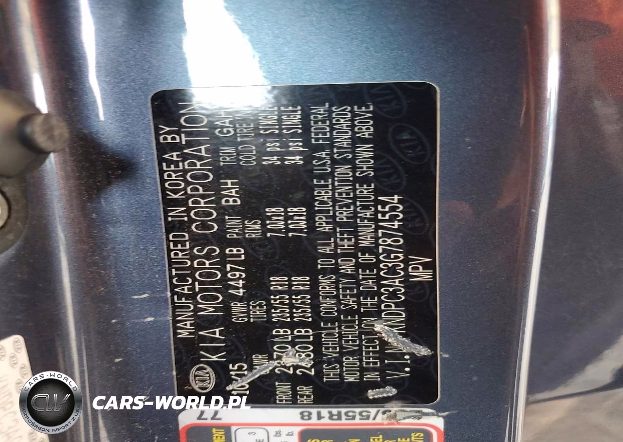 2016 Kia Sportage Ex VIN:KNDPC3AC3G7874554 - 12