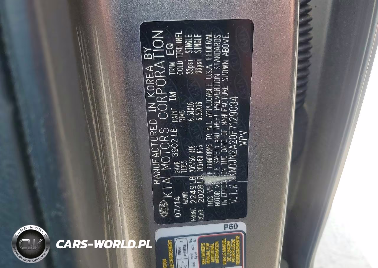 2015 Kia Soul Base VIN:KNDJN2A20F7129034 - 13