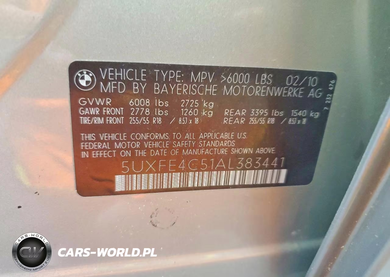 2010 BMW X5 xDrive30I VIN:5UXFE4C51AL383441 - 13