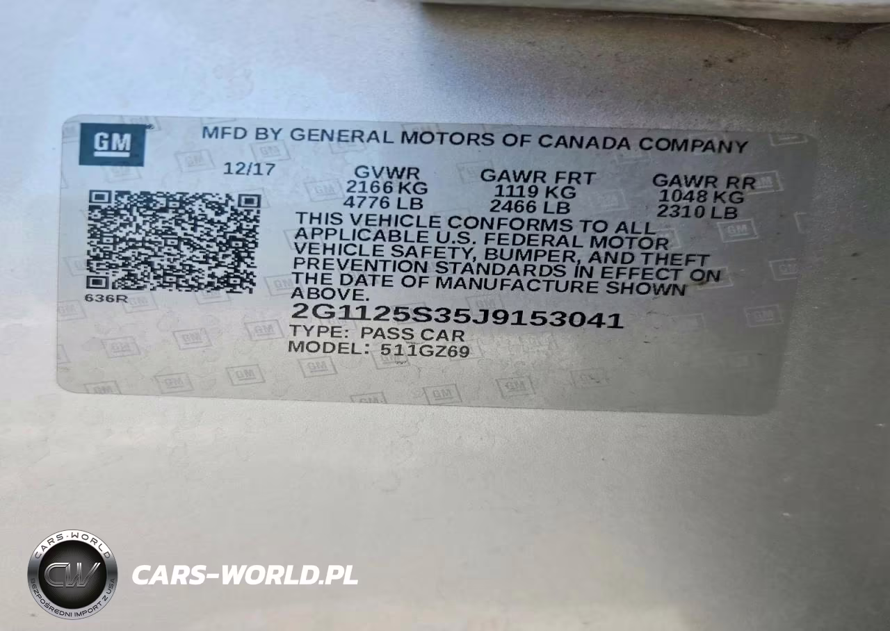 2018 Chevrolet Impala Premier VIN:2G1125S35J9153041 - 12