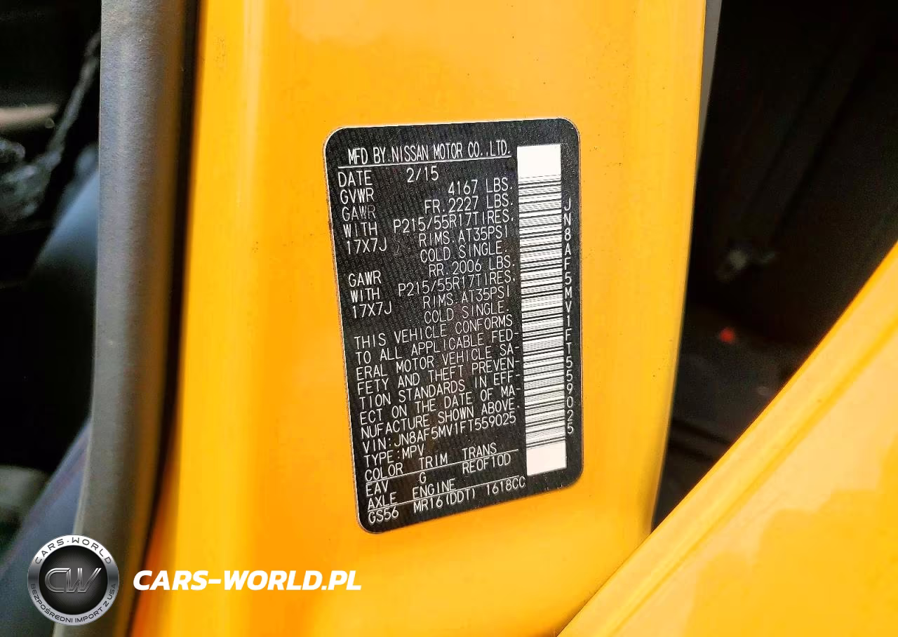 2015 Nissan Juke Sl VIN:JN8AF5MV1FT559025 - 12