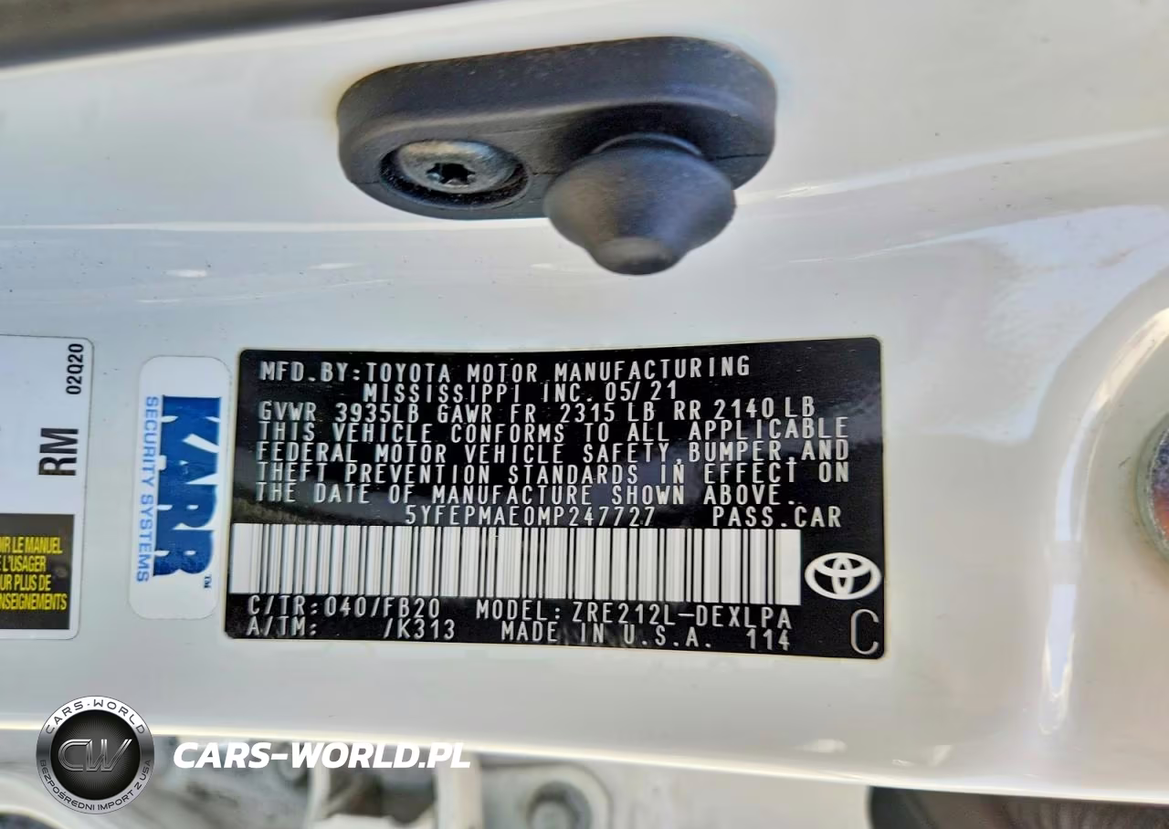 2021 Toyota Corolla Le VIN:5YFEPMAE0MP247727 - 13