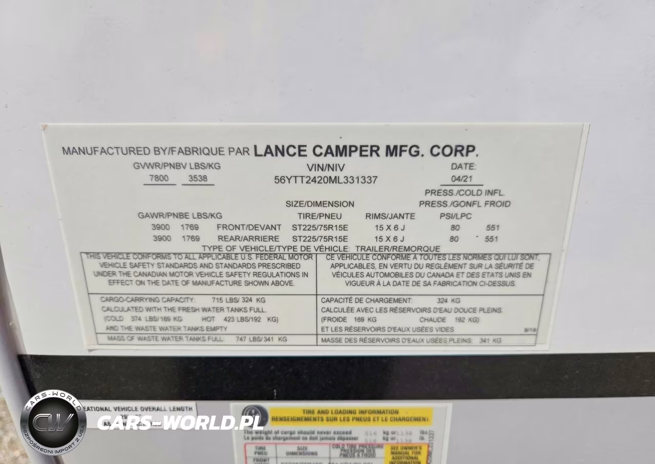 2021 Lancia Camper VIN:56YTT2420ML331337 - 10