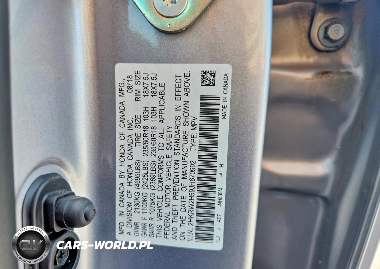 2018 Honda Cr-V Ex VIN:2HKRW2H59JH670992 - 13