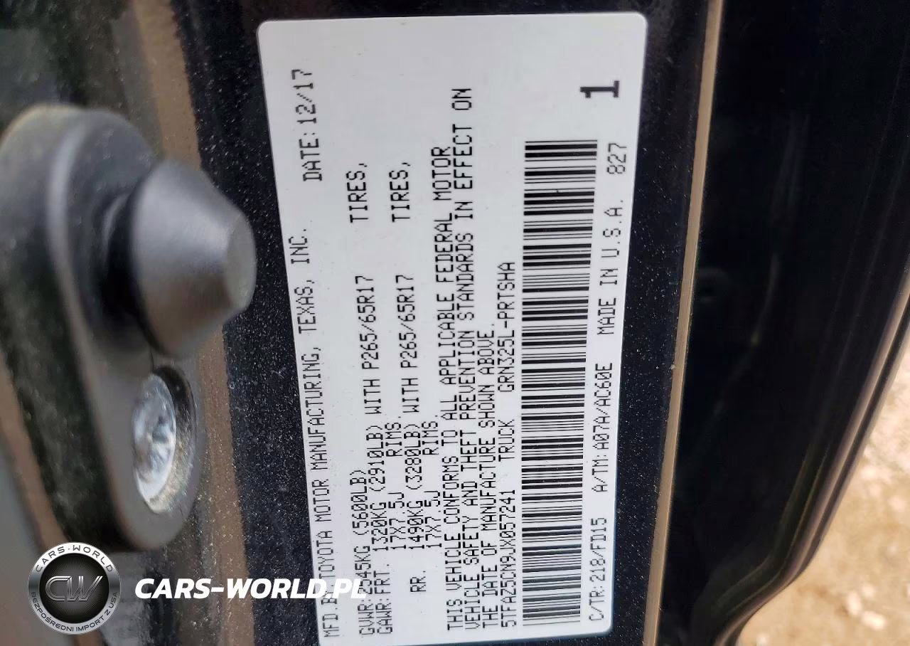 2018 Toyota Tacoma Trd Sport VIN:5TFAZ5CN9JX057241 - 12