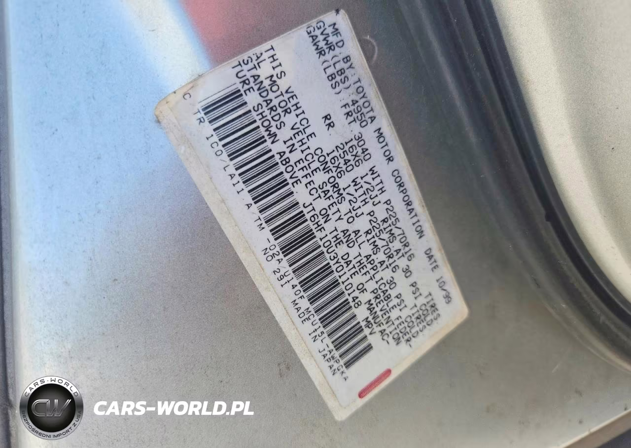 2000 Lexus Rx 300 VIN:JT6HF10U3Y0110148 - 13