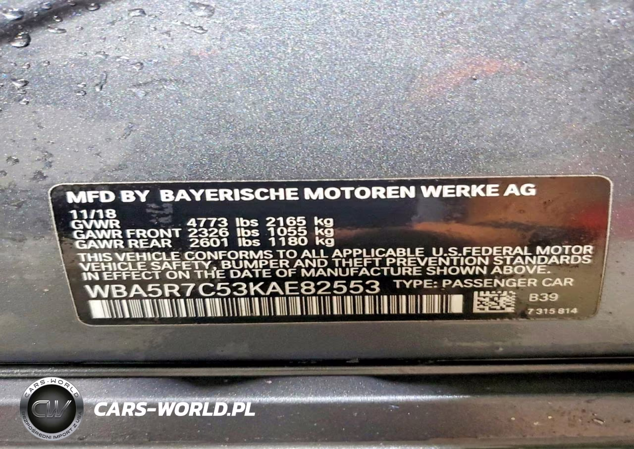2019 BMW 330Xi VIN:WBA5R7C53KAE82553 - 13