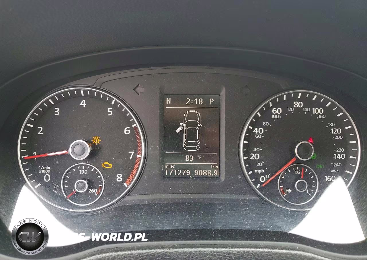 2012 Volkswagen Passat Se VIN:1VWBP7A38CC043653 - 9
