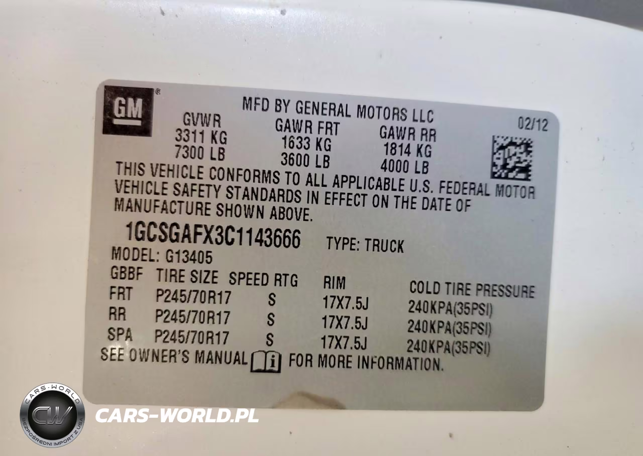 2012 Chevrolet Express 1500 Delivery Van VIN:1GCSGAFX3C1143666 - 13
