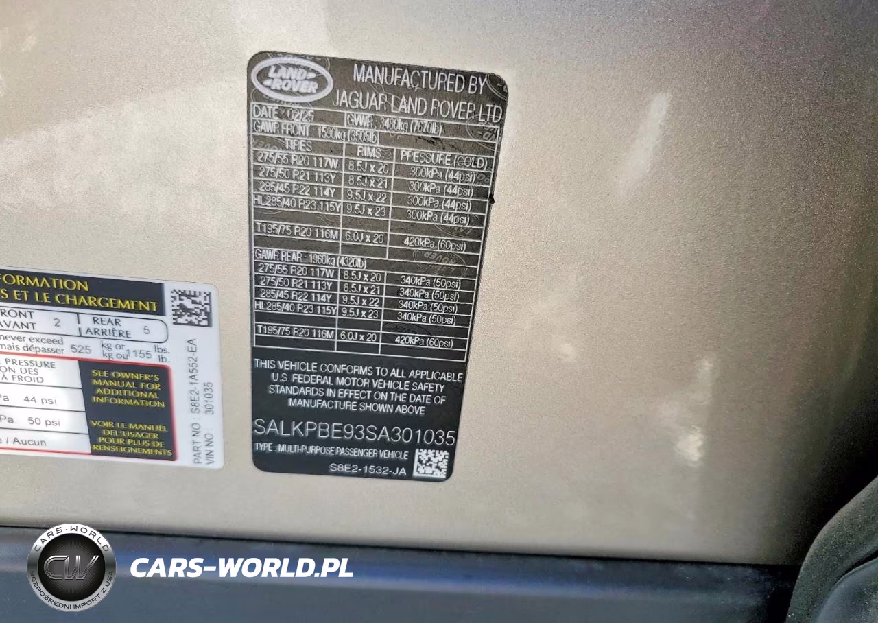 2025 Land Rover Range Rover Se VIN:SALKPBE93SA301035 - 13