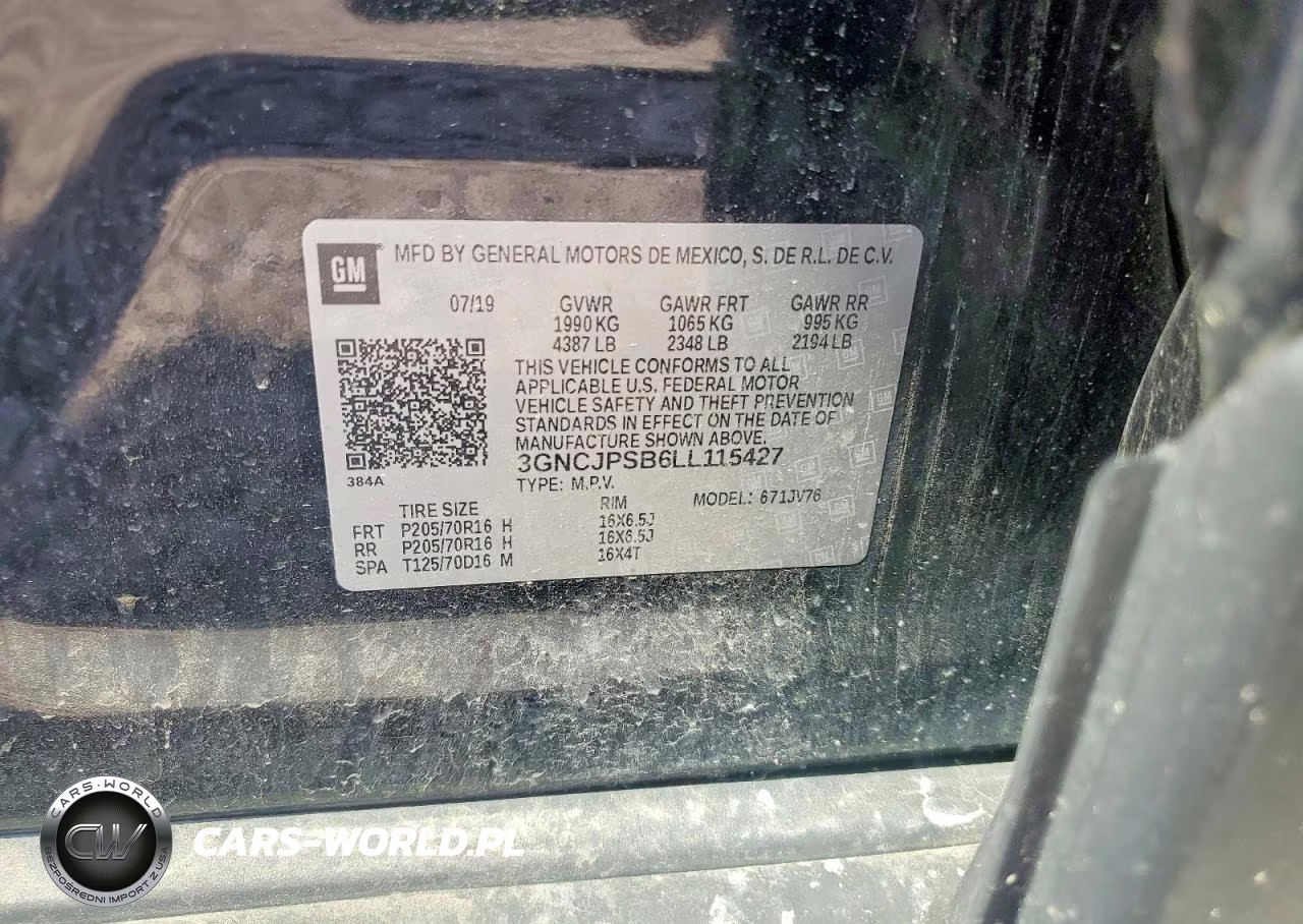2020 Chevrolet Trax 1Lt VIN:3GNCJPSB6LL115427 - 13