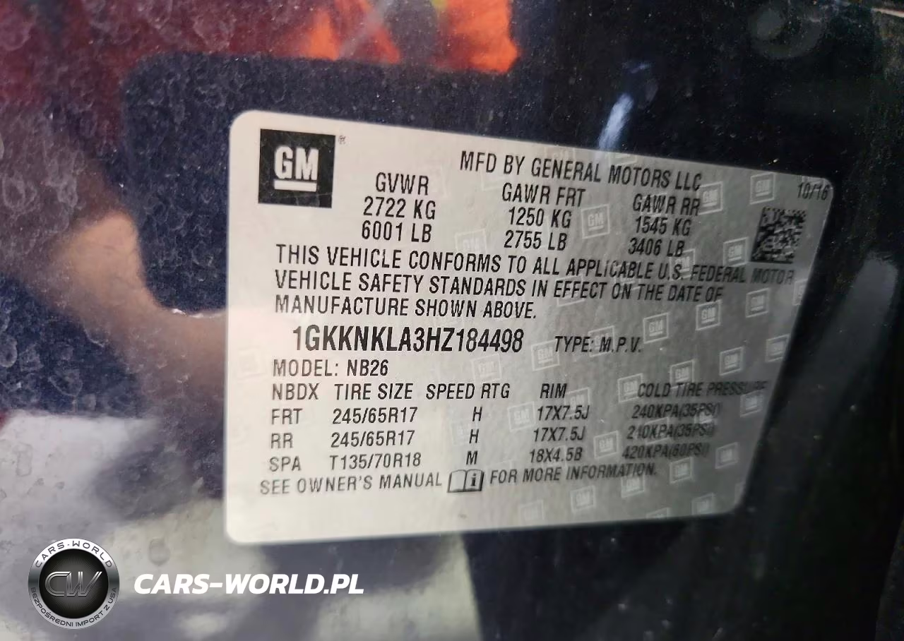 2017 GMC Acadia Sle VIN:1GKKNKLA3HZ184498 - 13