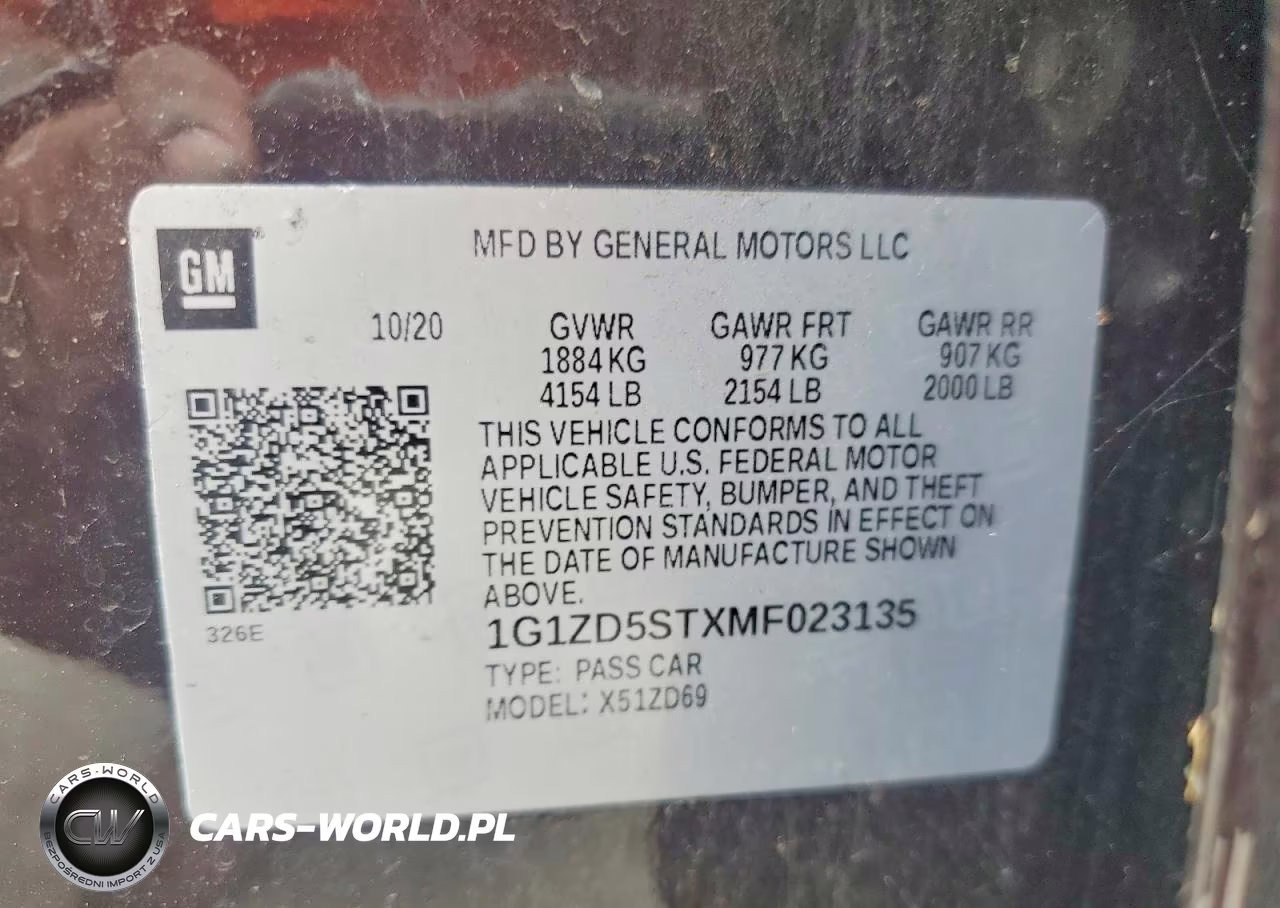 2021 Chevrolet Malibu Lt VIN:1G1ZD5STXMF023135 - 12
