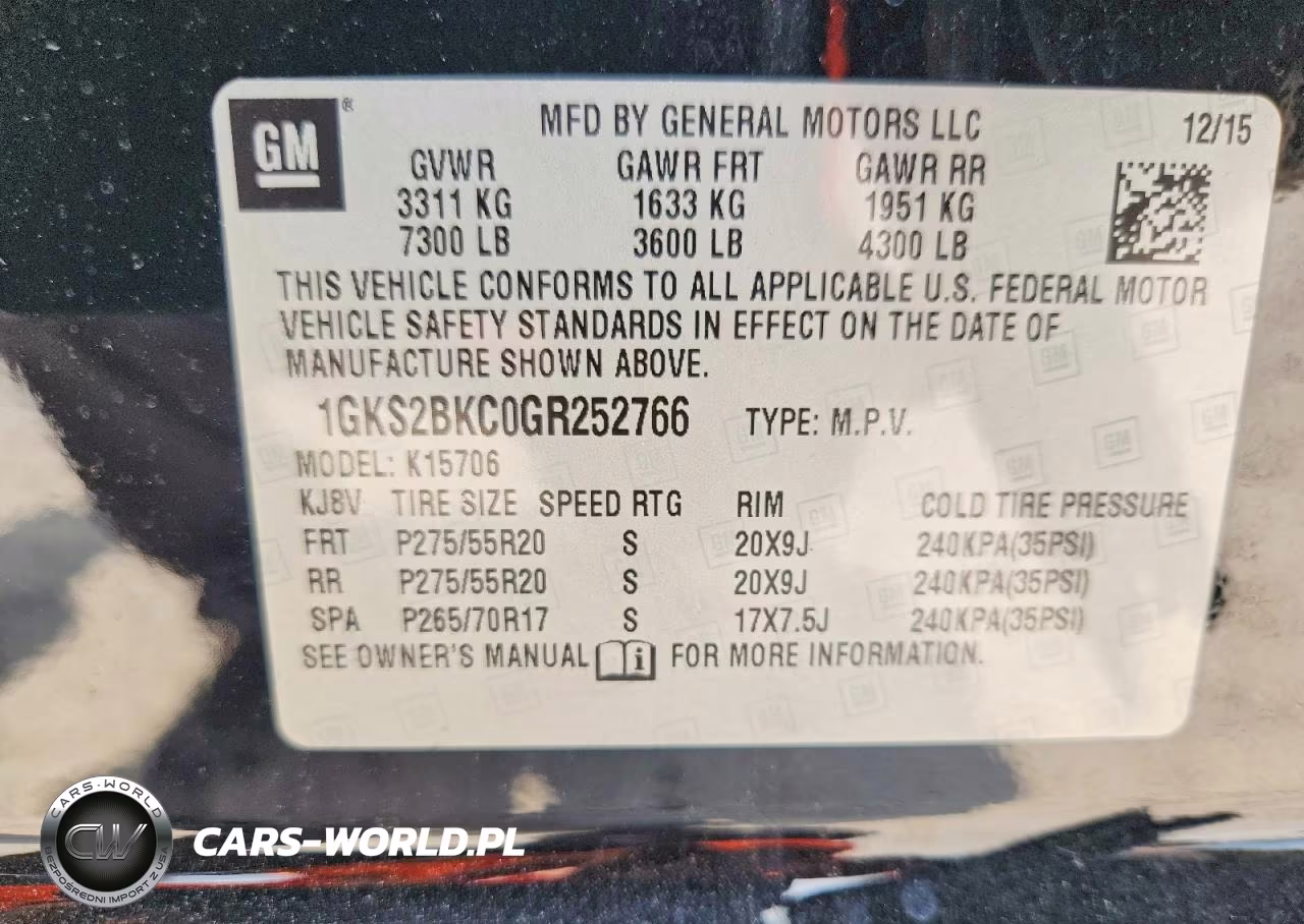 2016 GMC Yukon Slt VIN:1GKS2BKC0GR252766 - 14