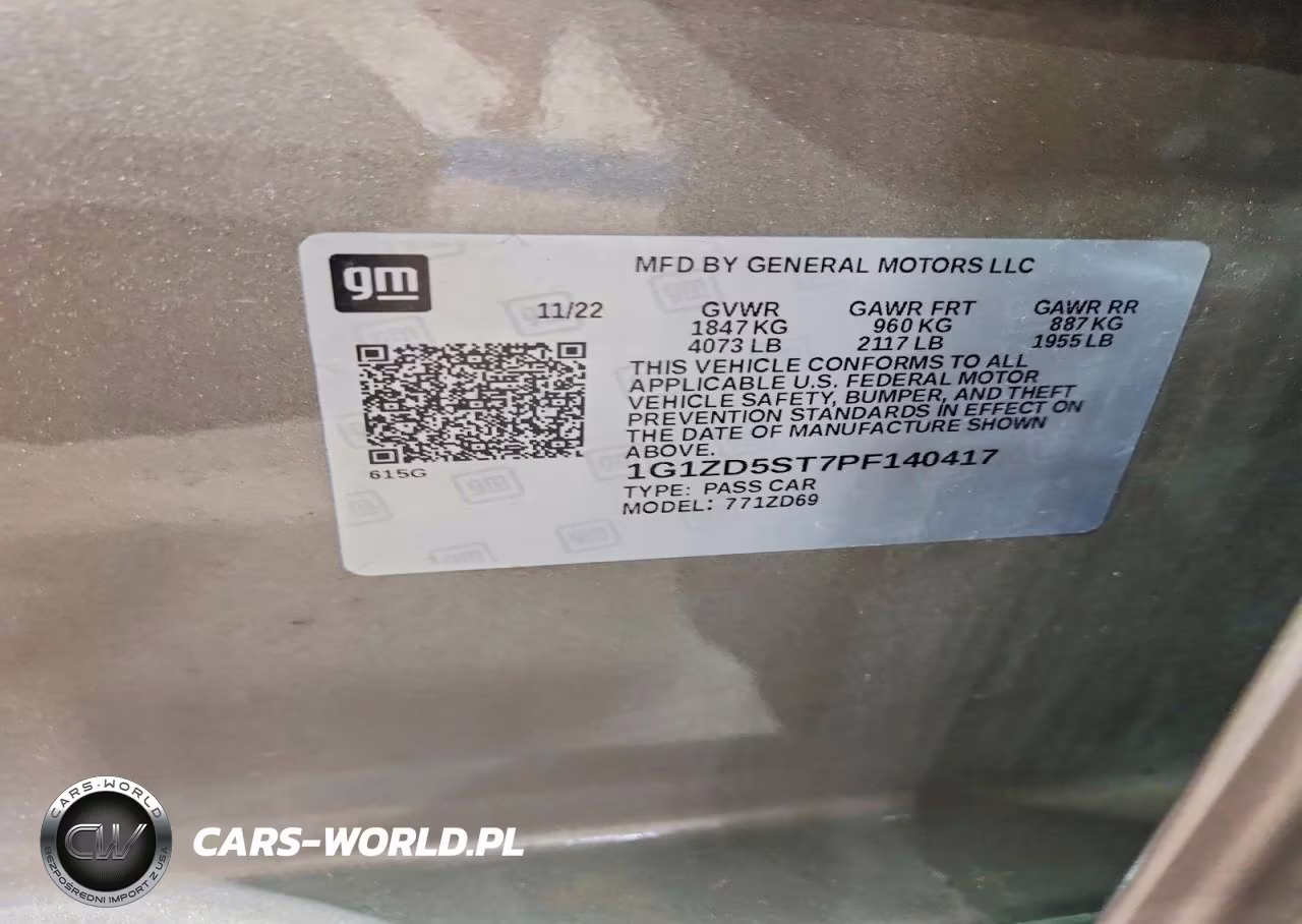 2023 Chevrolet Malibu Lt VIN:1G1ZD5ST7PF140417 - 13