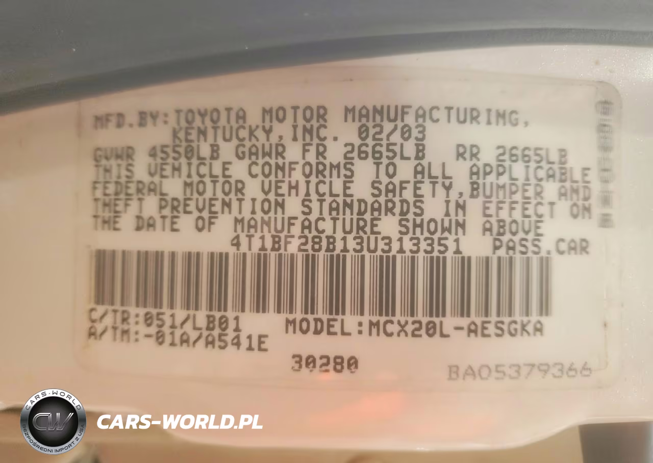 2003 Toyota Avalon Xls VIN:4T1BF28B13U313351 - 13