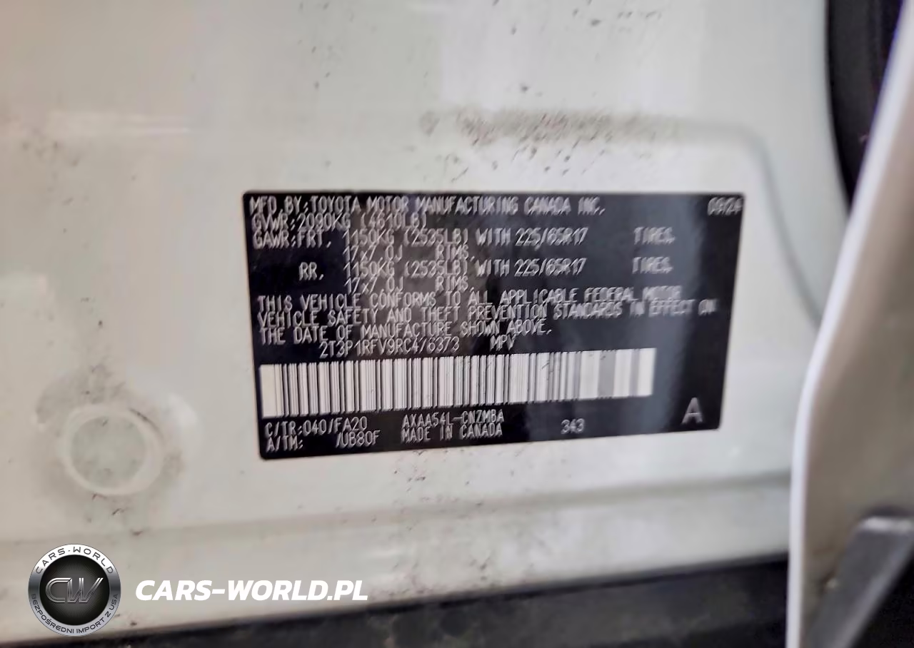 2024 Toyota Rav4 Xle VIN:2T3P1RFV9RC476373 - 13